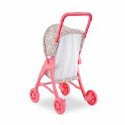 Flowered stroller for baby Corolle