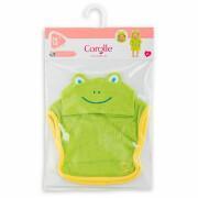 Frog bath cape for baby Corolle