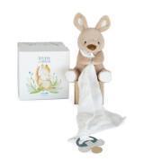 Plush with pacifier clip Doudou & compagnie Unicef - Kangou
