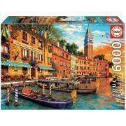 Puzzle of 6000 pieces Educa Puesta Sol Venecia