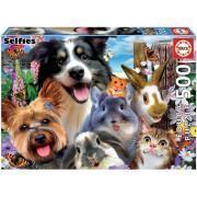 500 piece puzzle Educa Animales Amigos Del Patio