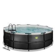 Swimming pool with sand filter pump in leather Exit Toys 427 x 122 cm