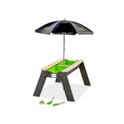 Sand and water activity table with umbrella and gardening tools Exit Toys Aksent
