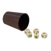 Plastic cup and 5 dice Falomir Poker