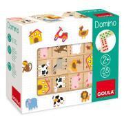 Board games dominoes wooden farm Goula