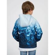 Reversible hooded waterproof jacket for children Guess