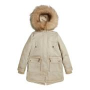 Girl's synthetic fur hooded parka Guess
