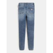 Girl's high waist skinny jeans with visible button Guess