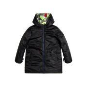 Reversible hooded parka for kids Guess Mimine