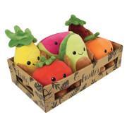 Pack of 6 fruit and vegetable plush toys Jemini Fruity's