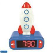 Alarm clock with 3d rocket design, nightlight and sound effects Lexibook