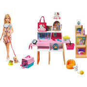 Barbie doll and her pet shop Mattel France