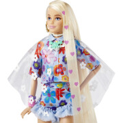 Barbie doll extra flowery dress Mattel France
