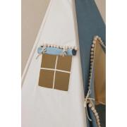 Children's tipi tent with pom-poms and ground sheet Moi Mili Jeans