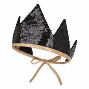 Crown and wand Moi Mili Black Sequins