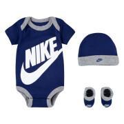 Baby boy romper + hat + booties set Nike NHN Furura Logo