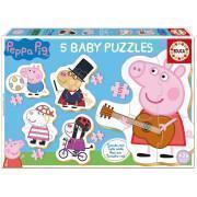 5 in 1 puzzle Peppa Pig