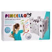 3d cardboard castle to assemble and decorate Pincello