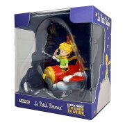 The Little Prince and the fox in a plane figurine Plastoy