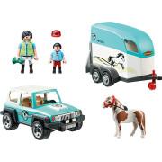 Car and pony van building sets Playmobil