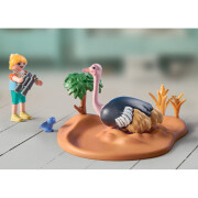 Ostrich nest and explorer building sets Playmobil