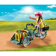 Simulation games for cyclist + bike + front trailer Playmobil