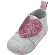 Baby girl slippers Playshoes Heart