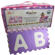 Children's puzzle mat Playshoes Eva Pastel (x36)