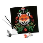 Coloring fox pixie cold edition Ravensburger CreArt Renard 20x20cm