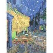 Coloring the café terrace in the evening Ravensburger CreArt Van Gogh 30x40cm
