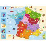 Puzzle 250 pieces card of france Ravensburger