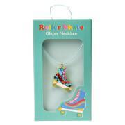 Glitter necklace roller skate child Rex London