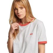 Contrasting t-shirt organic cotton girl Superdry Vintage Logo