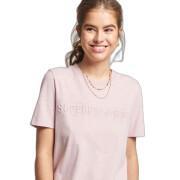 Girl's mottled T-shirt Superdry Vintage Logo Corporate
