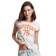 T-shirt with contrasting border girl Superdry Vintage Athletic
