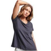 Girl's embroidered and flamed v-neck T-shirt Superdry