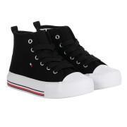Girl's high top sneakers Tommy Hilfiger Black
