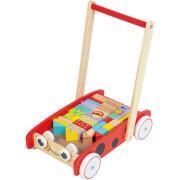 Early-learning games cart 40 wooden blocks WDK Partner