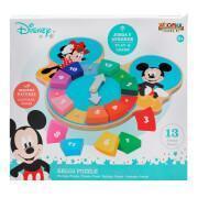Wooden clock puzzle Woomax Mickey Mouse Eco