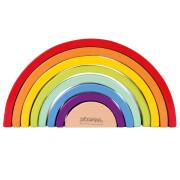 Wooden rainbow lace - 8 pieces Woomax Eco